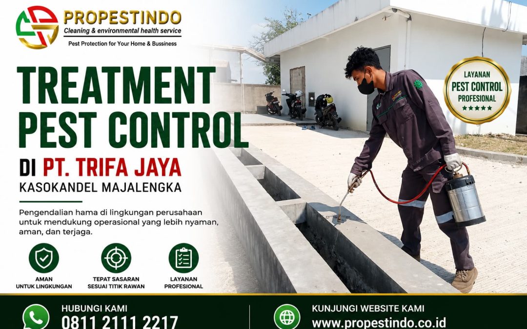Treatment Pest Control di PT. Trifa Jaya Kasokandel Majalengka