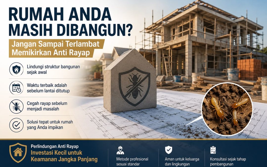Rumah Anda Masih Dibangun? Jangan Sampai Terlambat Memikirkan Anti Rayap