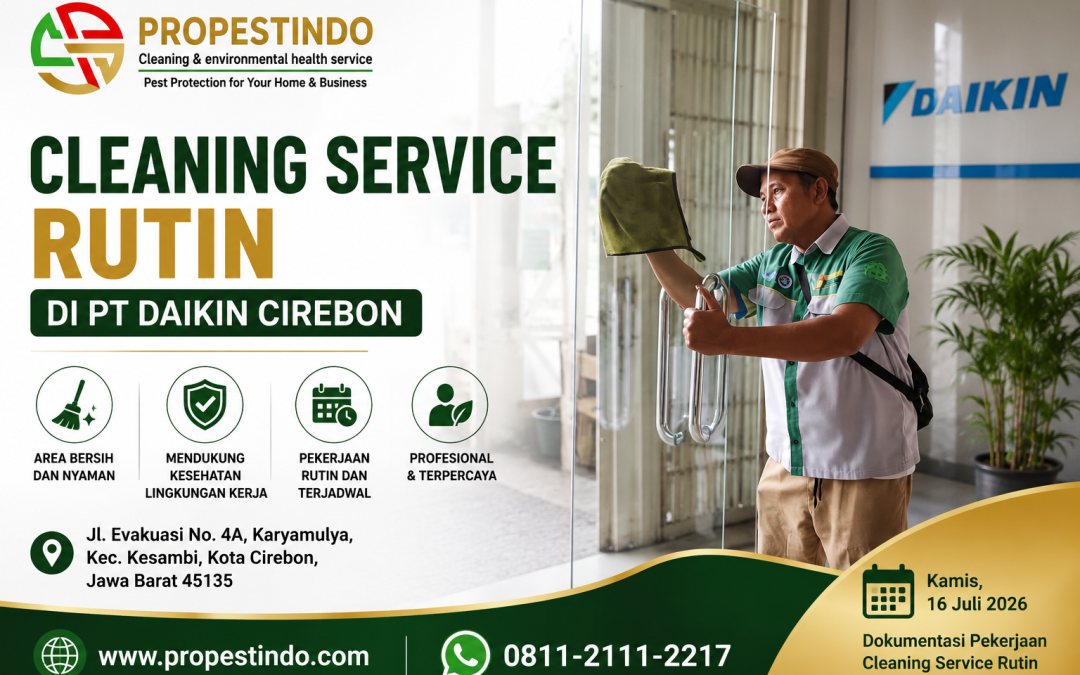 Cleaning Service Rutin di PT Daikin Cirebon