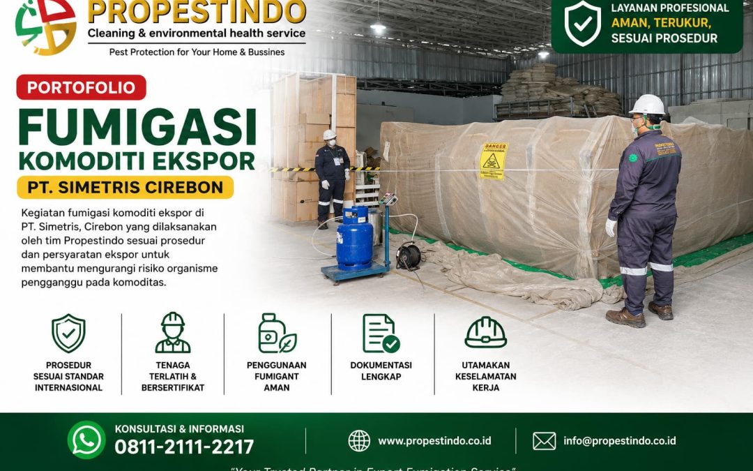 Fumigasi Komoditi Ekspor PT. Simetris Cirebon: Mendukung Pengiriman Barang Sesuai Persyaratan Ekspor