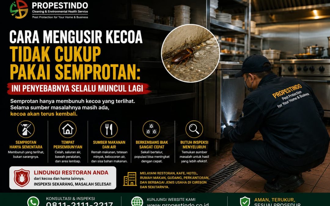 Cara Mengusir Kecoa Tidak Cukup Pakai Semprotan: Ini Penyebabnya Selalu Muncul Lagi