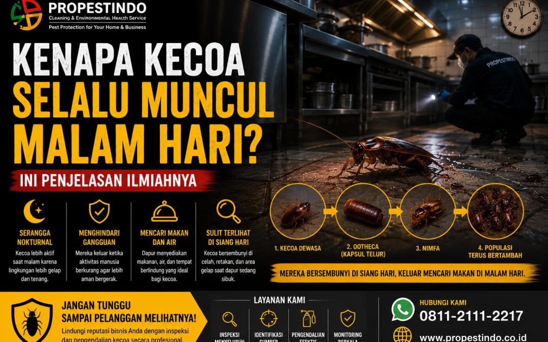 Kenapa Kecoa Selalu Muncul Malam Hari? Ini Penjelasan Ilmiahnya