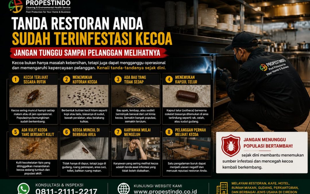 Tanda Restoran Anda Sudah Terinfestasi Kecoa (Jangan Tunggu Sampai Pelanggan Melihatnya)
