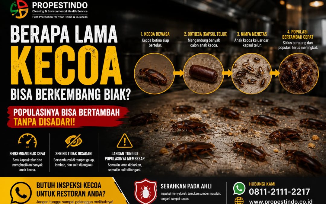 Berapa Lama Kecoa Bisa Berkembang Biak? Populasinya Bisa Bertambah Tanpa Disadari