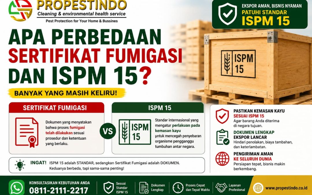Apa Perbedaan Sertifikat Fumigasi dan ISPM 15? Banyak yang Masih Keliru