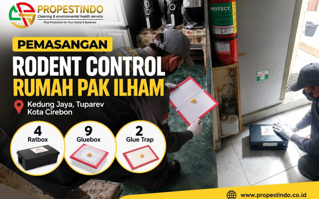 Pemasangan Rodent Control Rumah Pak Ilham, Kedung Jaya Tuparev Kota Cirebon