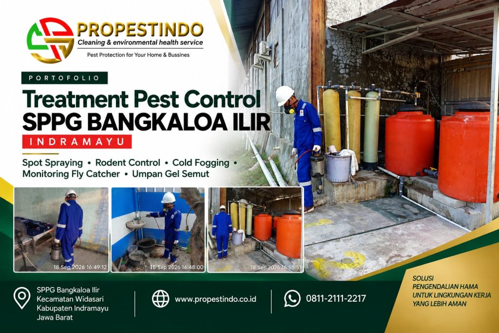 Treatment pest control SPPG Bangkaloa Ilir Indramayu oleh tim Propestindo