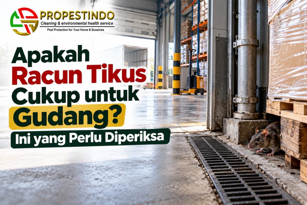 Pemeriksaan pengendalian tikus di gudang untuk menentukan apakah racun tikus saja sudah cukup