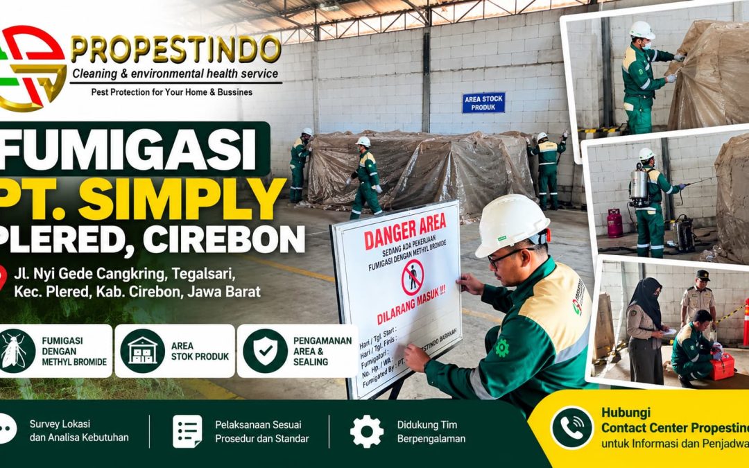 Fumigasi PT. Simply di Plered, Cirebon