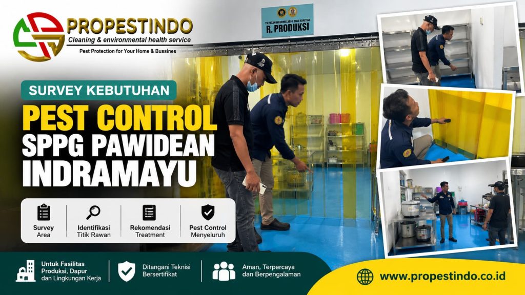 Survey kebutuhan pest control SPPG Pawidean Indramayu oleh tim Propestindo