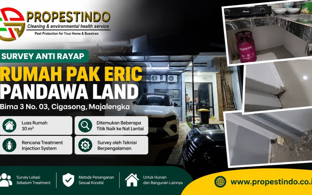 Survey Anti Rayap Rumah Pak Eric di Pandawa Land Cigasong Majalengka