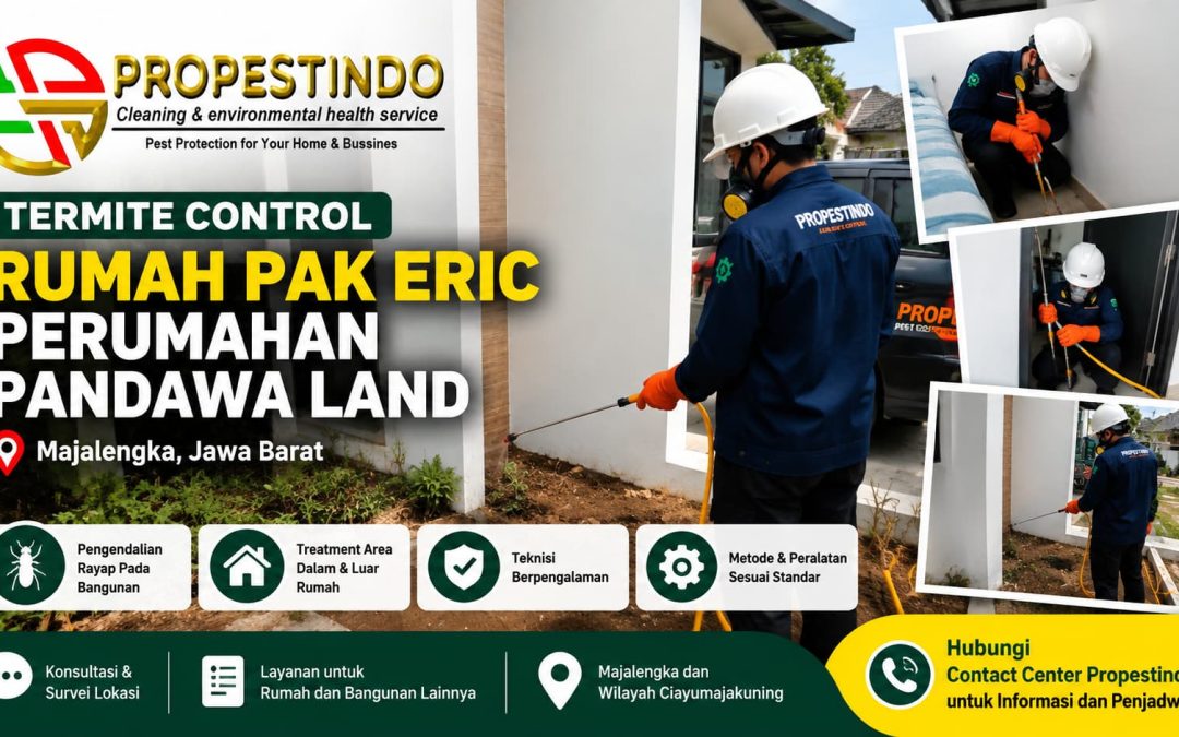 Termite Control Rumah Pak Eric di Perumahan Pandawa Land Majalengka