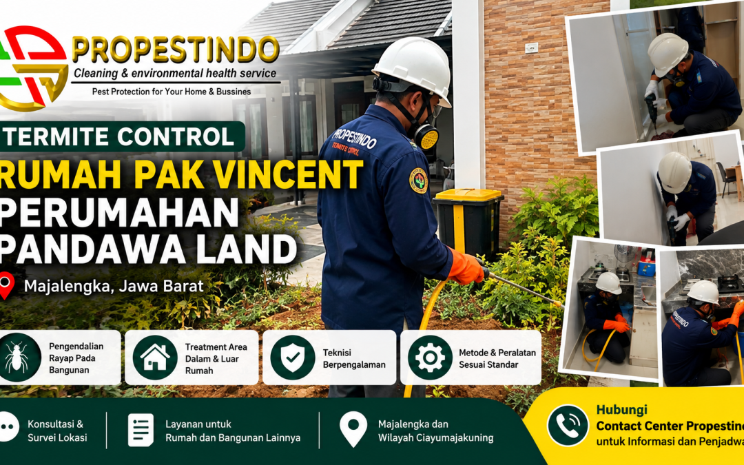 Termite Control Rumah Pak Vincent, Perumahan Pandawa Land Majalengka